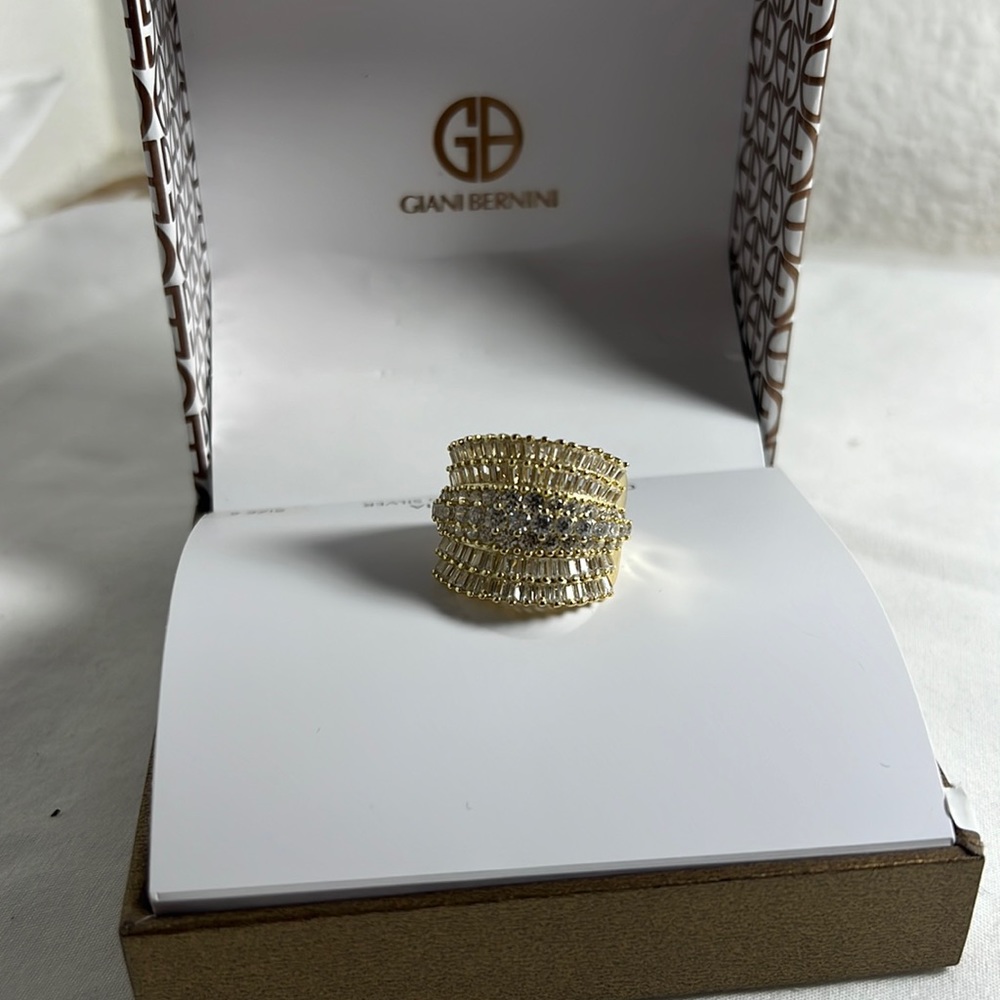 GIANI BERNINI CUBIC ZIRCONIA GOLD OVER STERLING